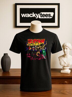ECW Extreme Champion Wrestling Crew EC Fn W Funny Style Graphic Tee Shirt